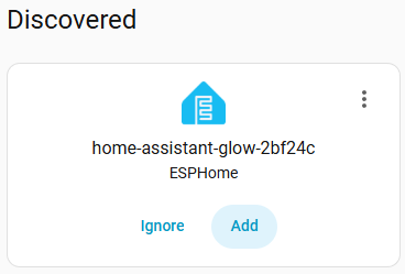 Auto discovery in Home Assistant